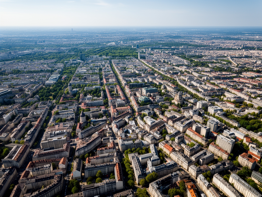 Vue aérienne d'un bureau de travail épuré avec des livres ouverts, des notes manuscrites sur papier kraft, une tasse de thé fumante et un éclairage chaleureux de lampe de bureau en bois, évoquant la recherche et la réflexion
